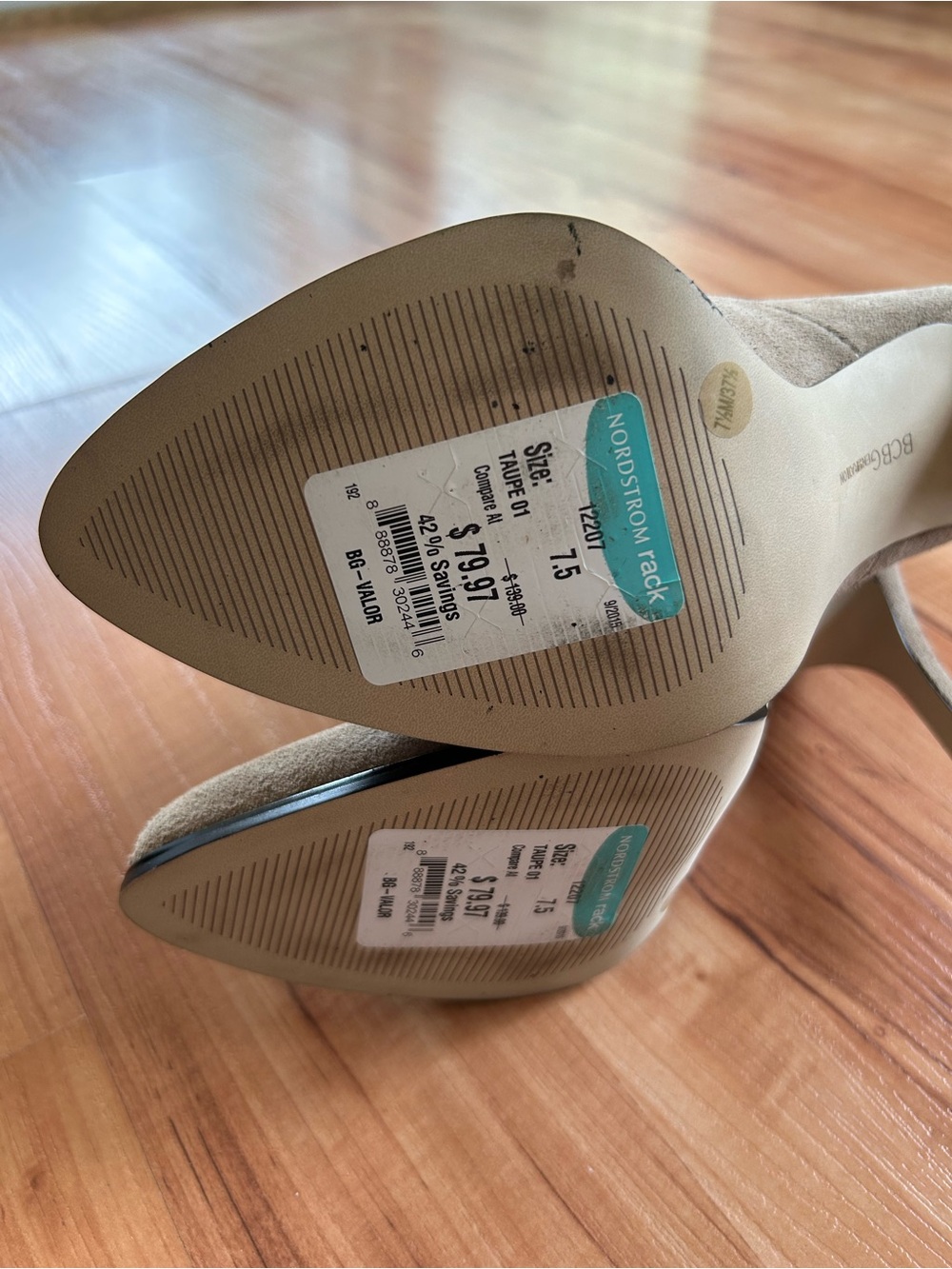 BCBGeneration Women’s Ankle Boots in Suede Beige Tan Women’s Size 7.5 Feminine - Picture 4 of 5